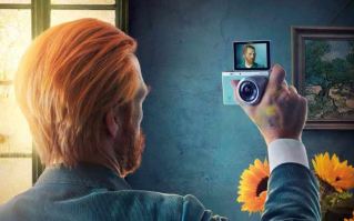 L'autoportrait de Van gogh repris par le selfie. 